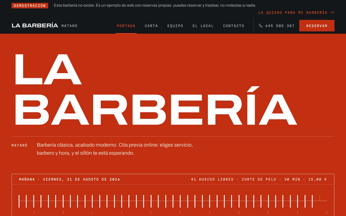 La Barbería, producto desarrollado por Creaar