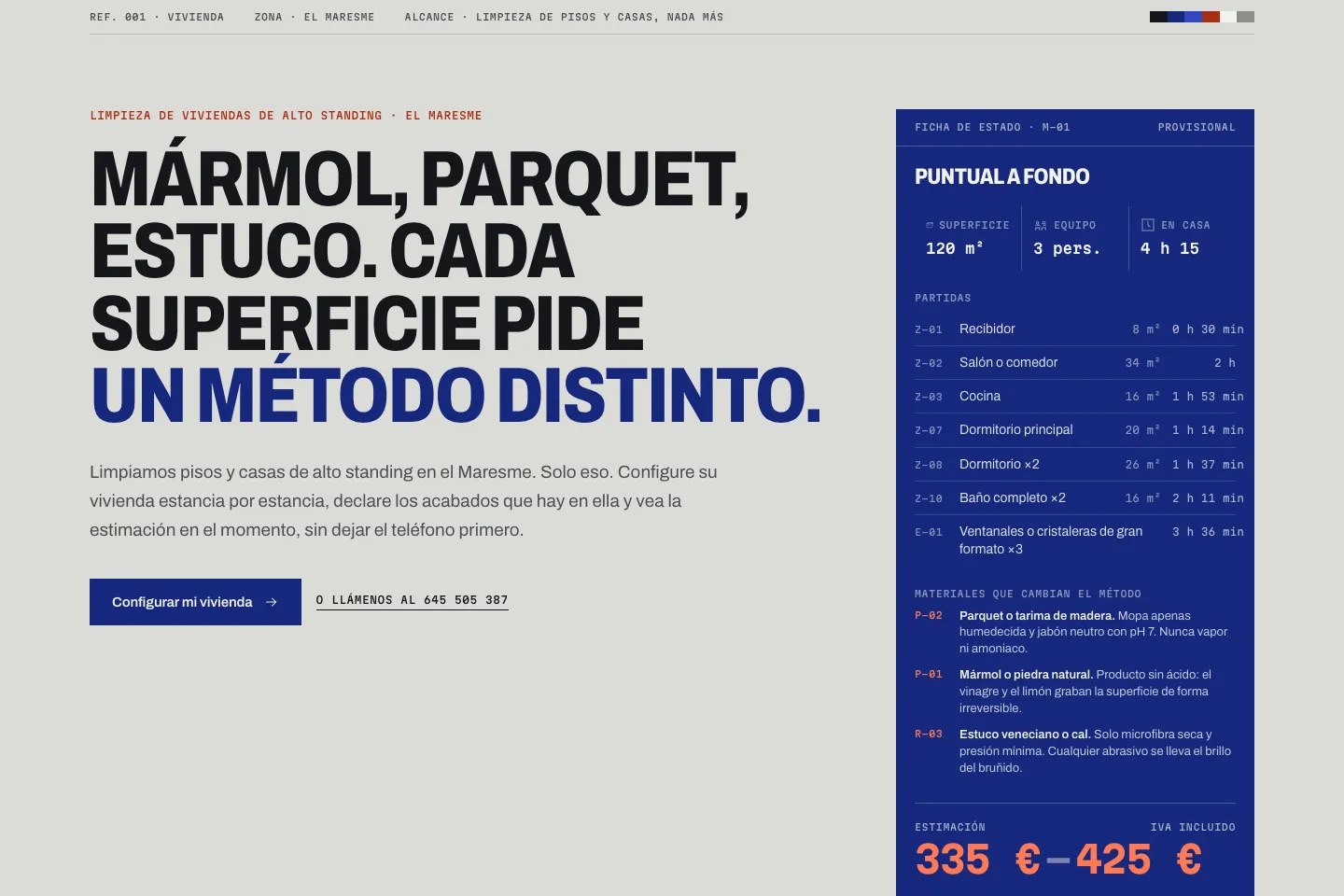Portada de la web de Nítida, desarrollada por Creaar