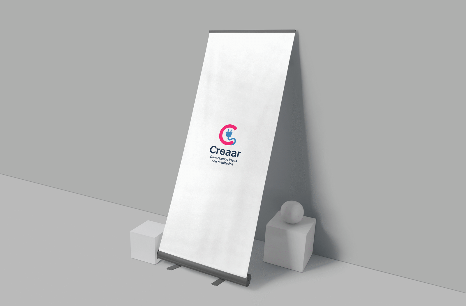 Rollup publicitario personalizado Creaar para ferias y eventos