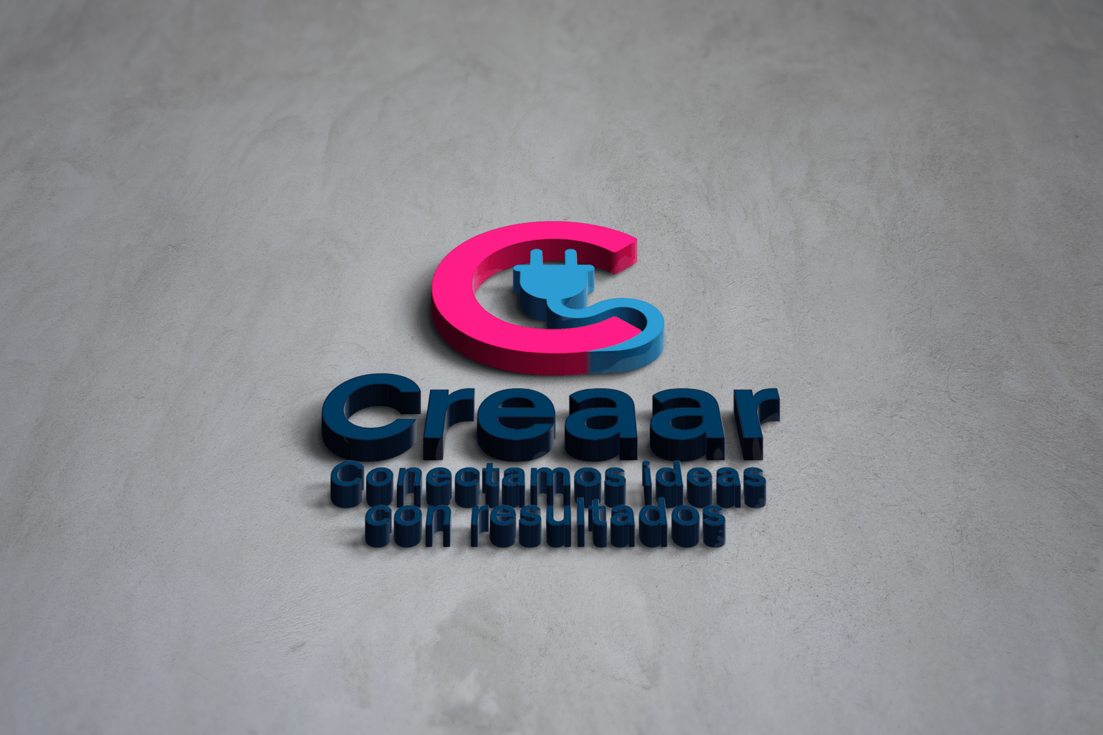 Logotipos 3D personalizados montados en pared - Creaar