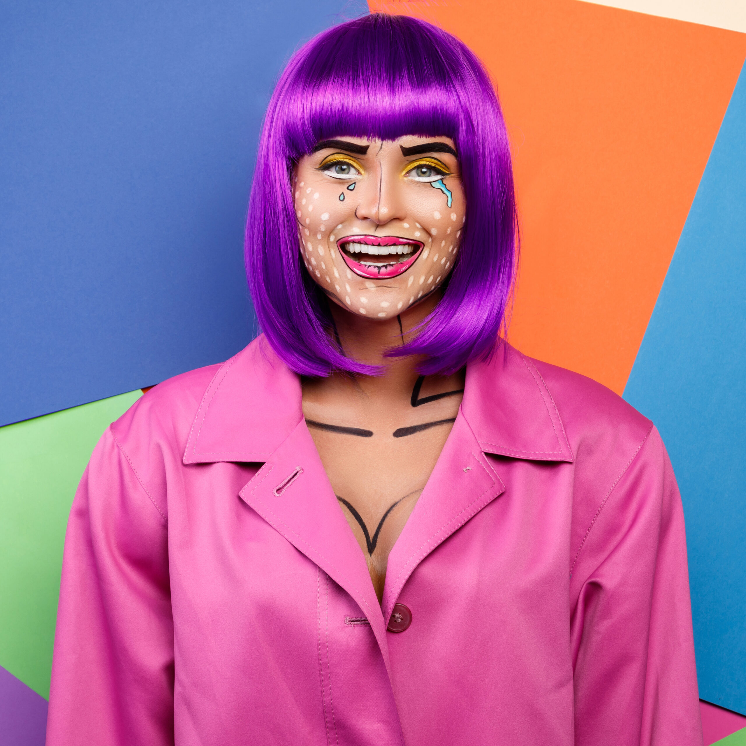 Diseño visual creativo con estética pop art para campañas de marca — Creaar