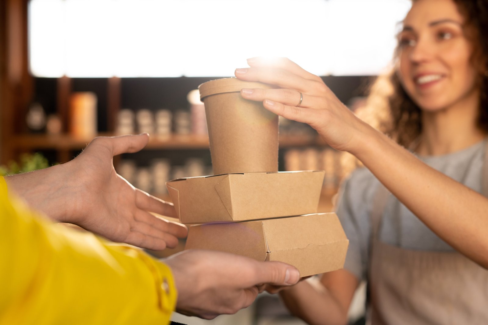 Cliente interactuando con redes y móvil, ideal para representar pedidos online y visibilidad digital para una rostisseria en Mataró