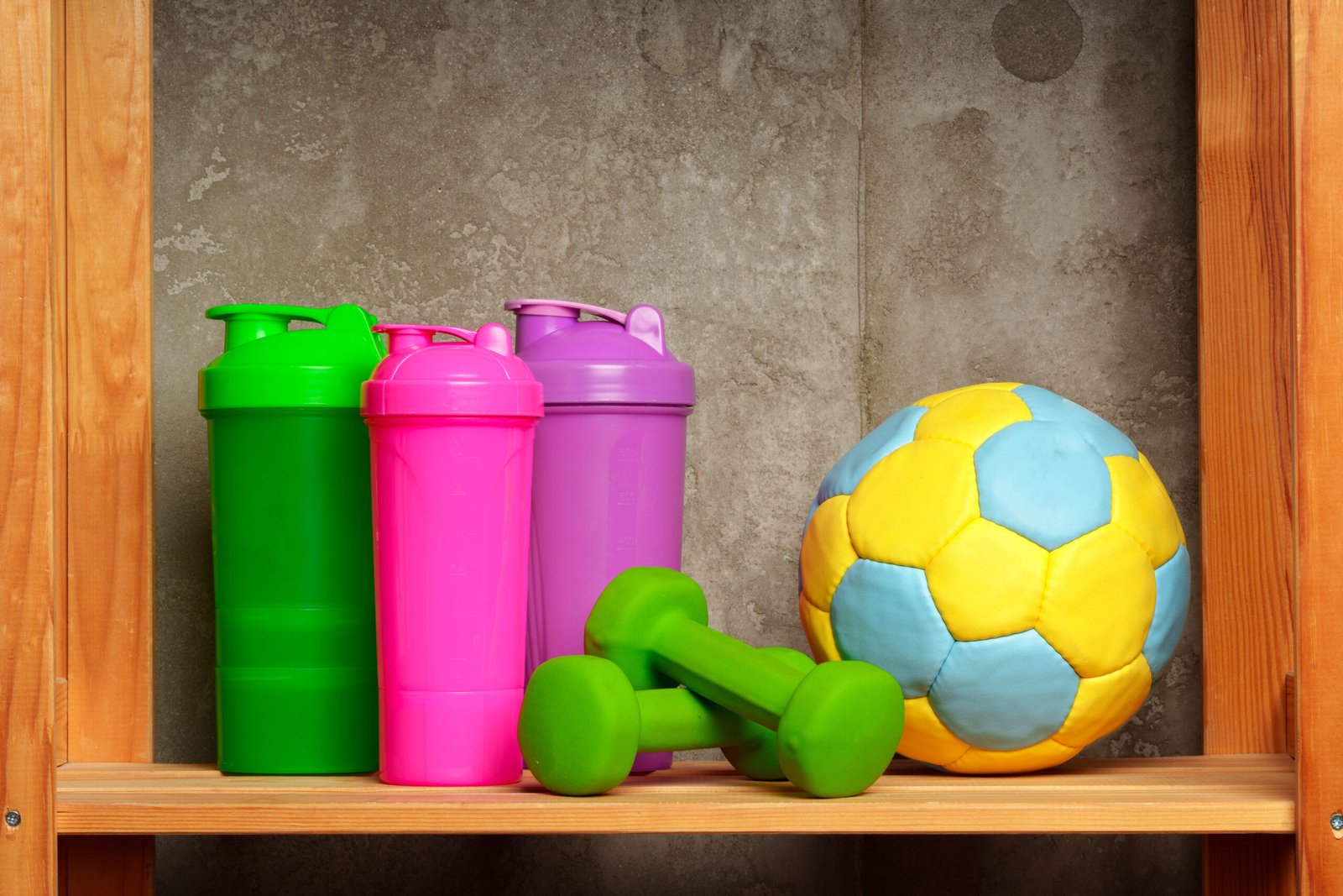 Expositor de productos deportivos y nutrición ideal para una web de tienda de nutrición en Mataró